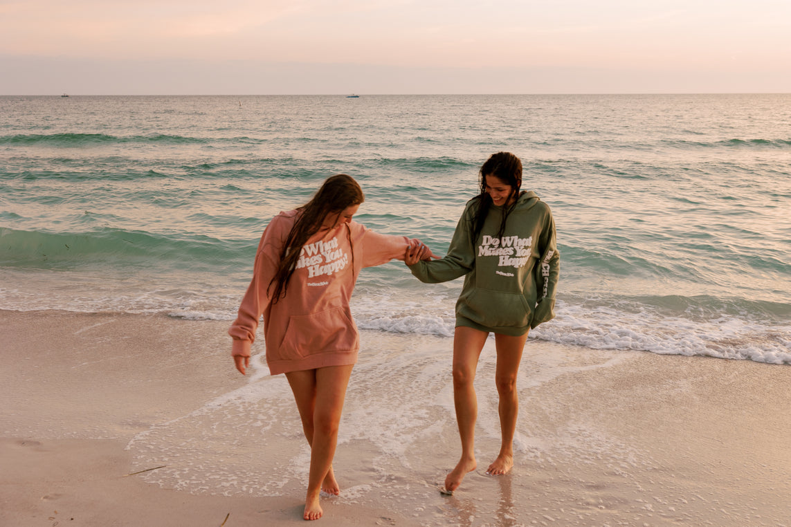 Beach fashion happy sweatshirt